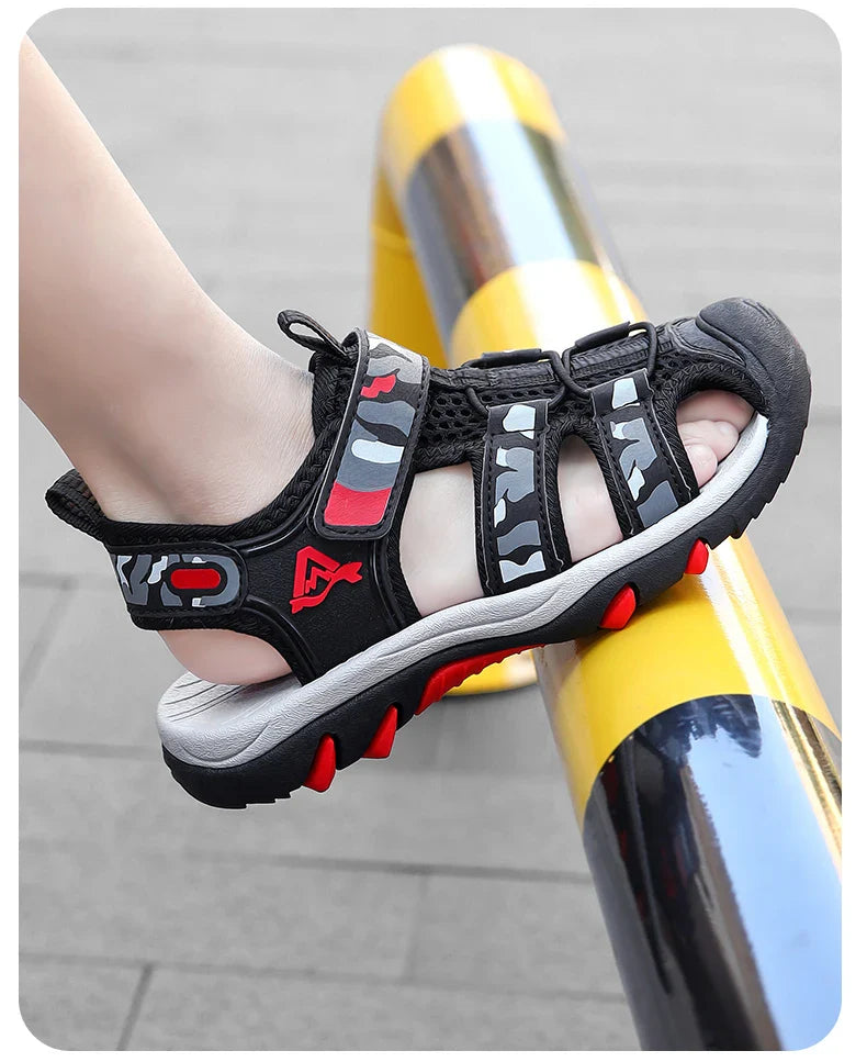 Summer Children Beach Water Sandals Brand Fashion Sneakers For Girls Boys Footwear Kids Non-slip Sandalias Leather Shoes