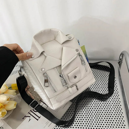Hip hop Jacket Design Shoulder Bag Clothes Shape Women Handbag Fashion Brand  Lady Crossbody Bag Luxury Designer Travel Backpack