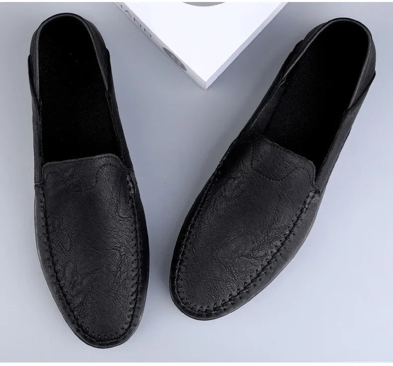 2025 shoes men's lazy one-pedal spot solid color men's shoes summer men shoes British cross-border large-size casual