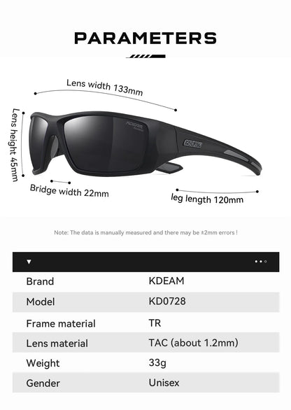 Outdoor Sports Polarized Sunglasses Men's Fishing TR90 Frame UV Protection Lens Shield Sun Glasses Women Eyewear with Box