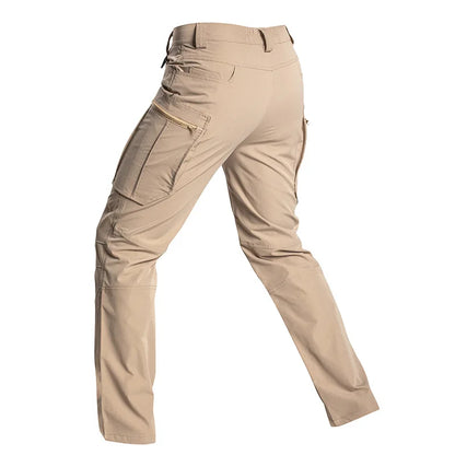 NewMen's Tactical Cargo Pants Waterproof Trousers with Multi Pockets for Outdoor Sports Hiking Hunting Fishing Work Casual Pants