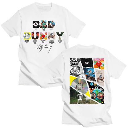Bad Bunny Fashion 2025 New Cotton Tshirts Vintage Funny Frog Debí Tirar Más Fotos Tees Women Men Design Aesthetic Top Y2K Trends