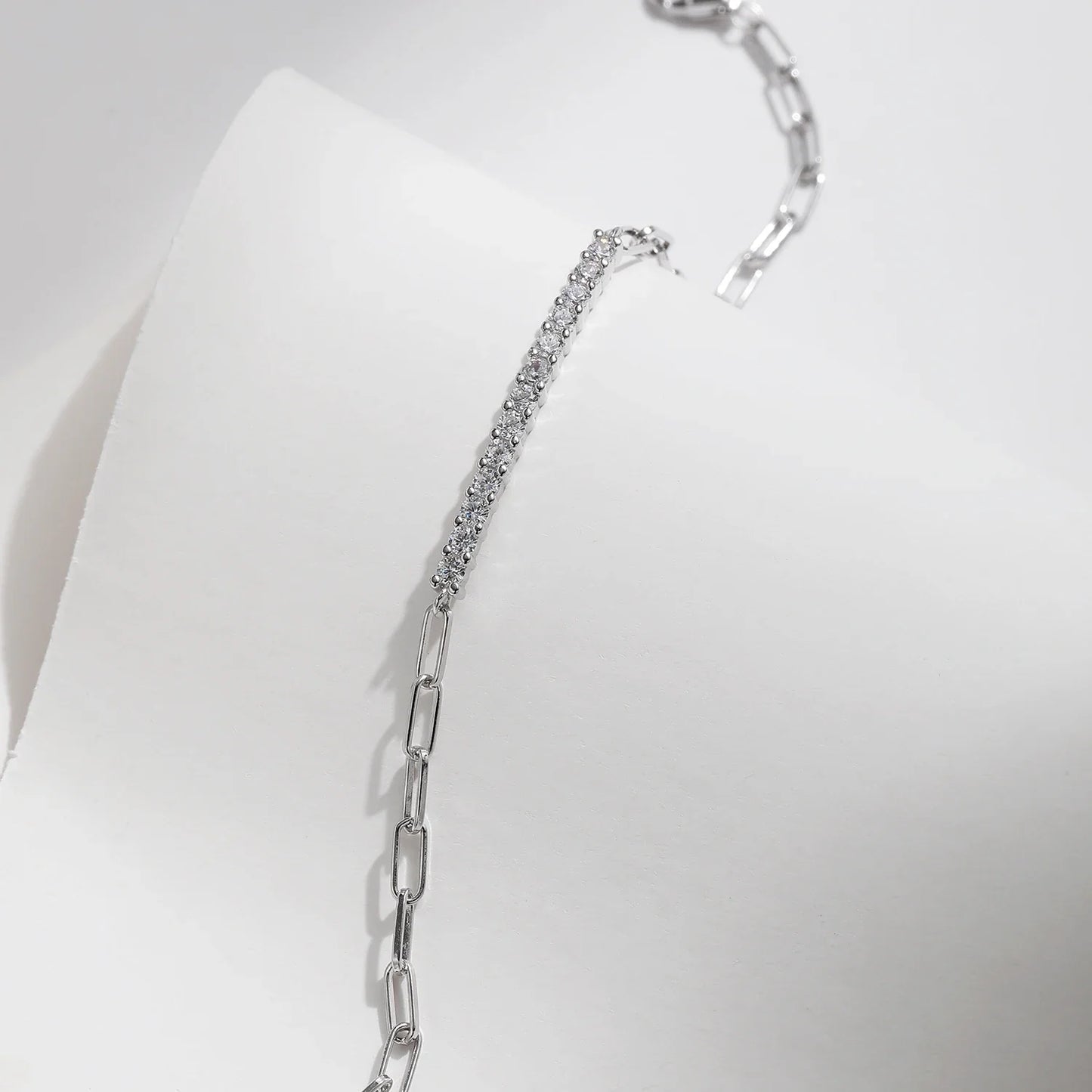 Sparkling D Color Moissanite Bracelet 925 Sterling Silver Lock Stackable Trendy Bracelets For Women Jewelry With Gift Box