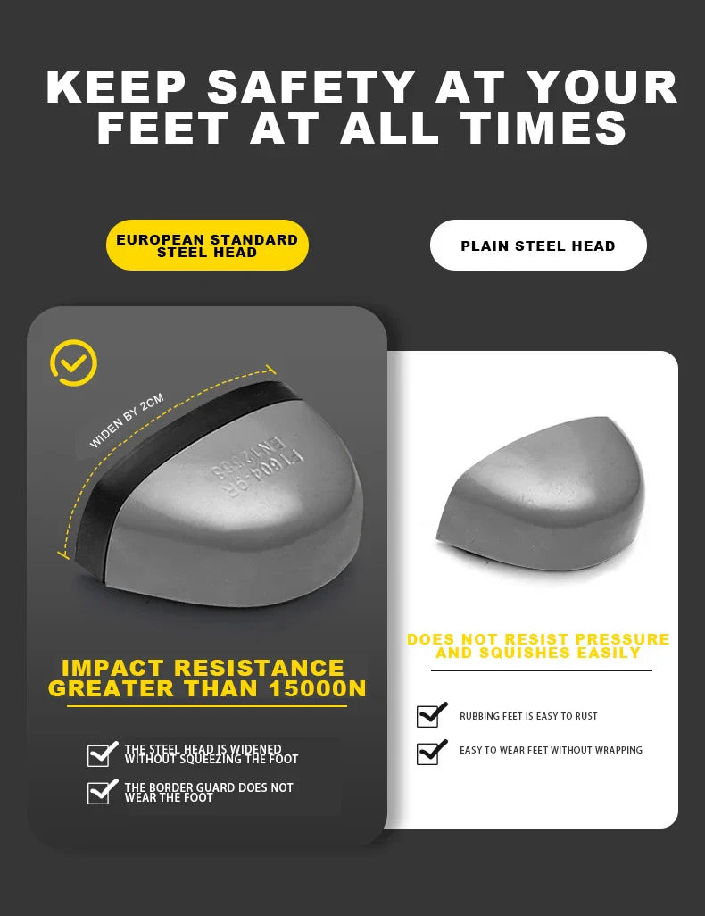 Steel Toe Safety Shoes for Men Women Comfortable Breathable Non Slip Work Shoes Security Protective Shoes Comfortable Sneakers ﻿