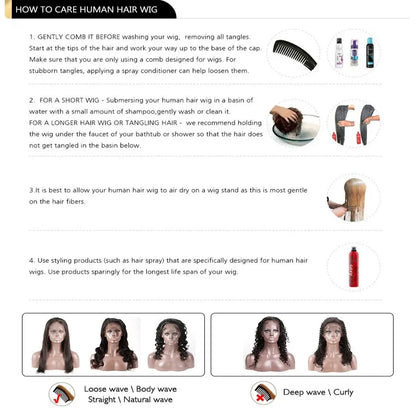260% Density 13x6 Body Wave Lace Front Wigs Human Hair Pre Plucked 13x4 HD Transparent Lace Frontal Wigs Glueless Human Hair Wig
