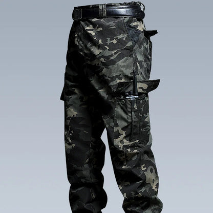 New Work Cargo Pant Men Wear-Resistant Stretch Tactical Trousers Casual Breathable Multi-Pocket Outdoor Waterproof Training Pant