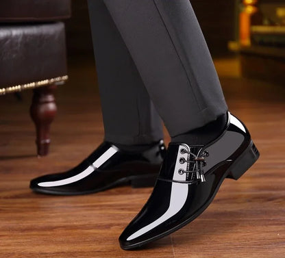Leather Casual Social Shoe Male Official Business Gentleman New Men's Formal Shoes Footwear Suit 2025 Style Cheap Liquidation 39