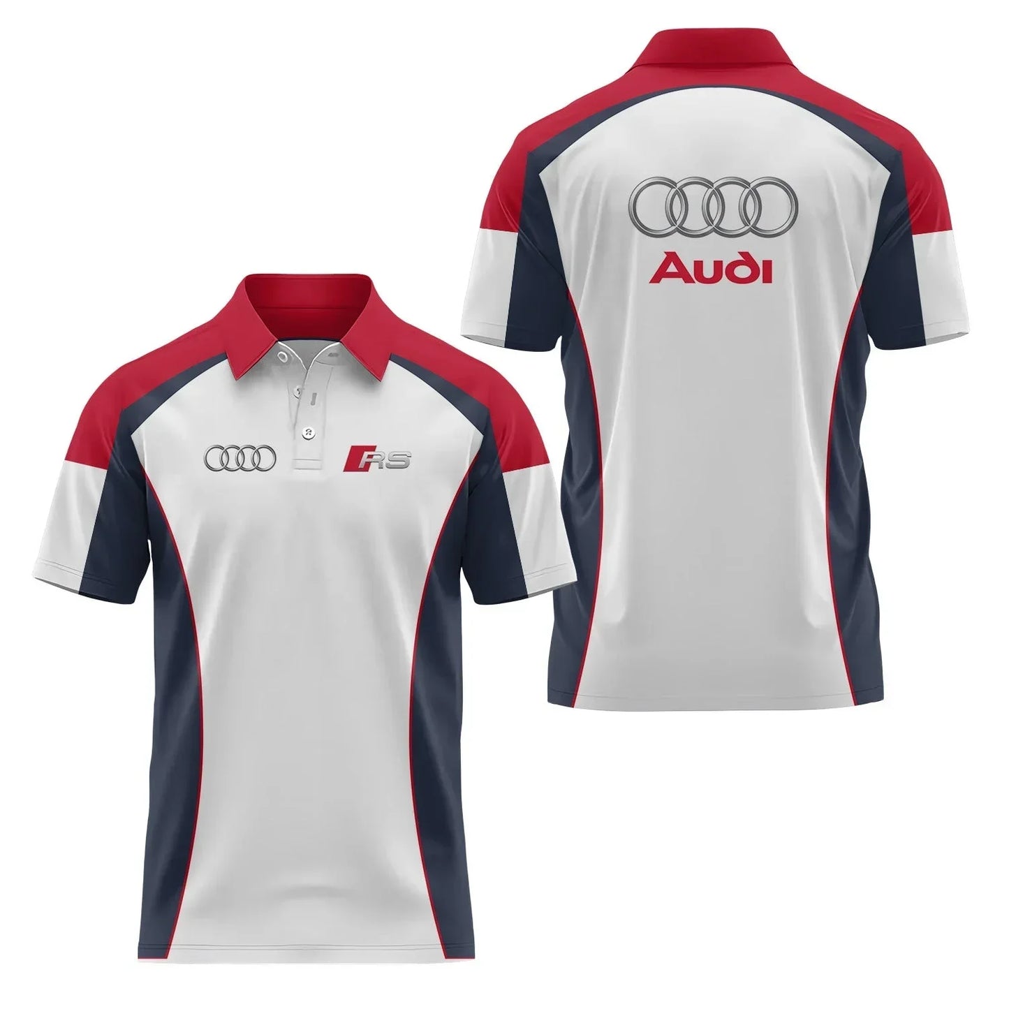 3D Printed Short-Sleeved Polo Shirt Casual High-Quality Sports Fashion T-Shirt with Collar