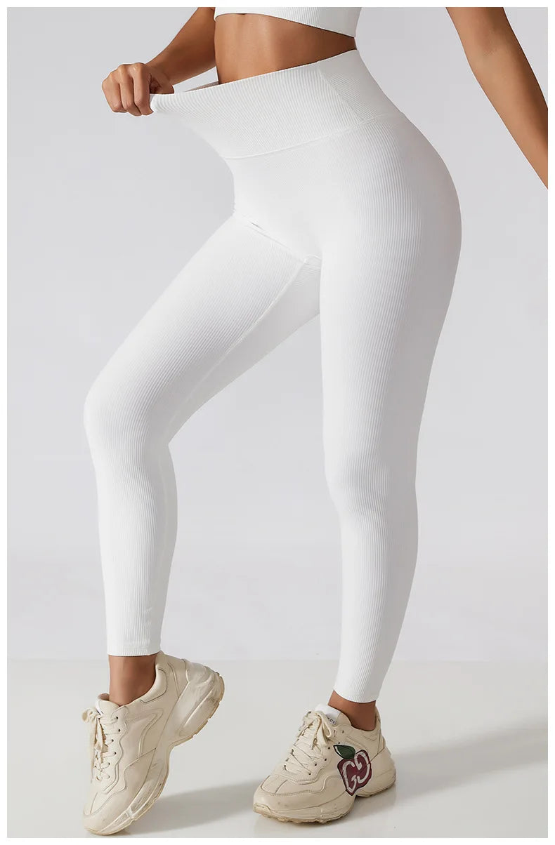Women Yoga Set Gym Clothing Tracksuit Long Sleeve Crop Top One Shoulder Bra High Waist Seamless Leggings Fitness Sports Suits