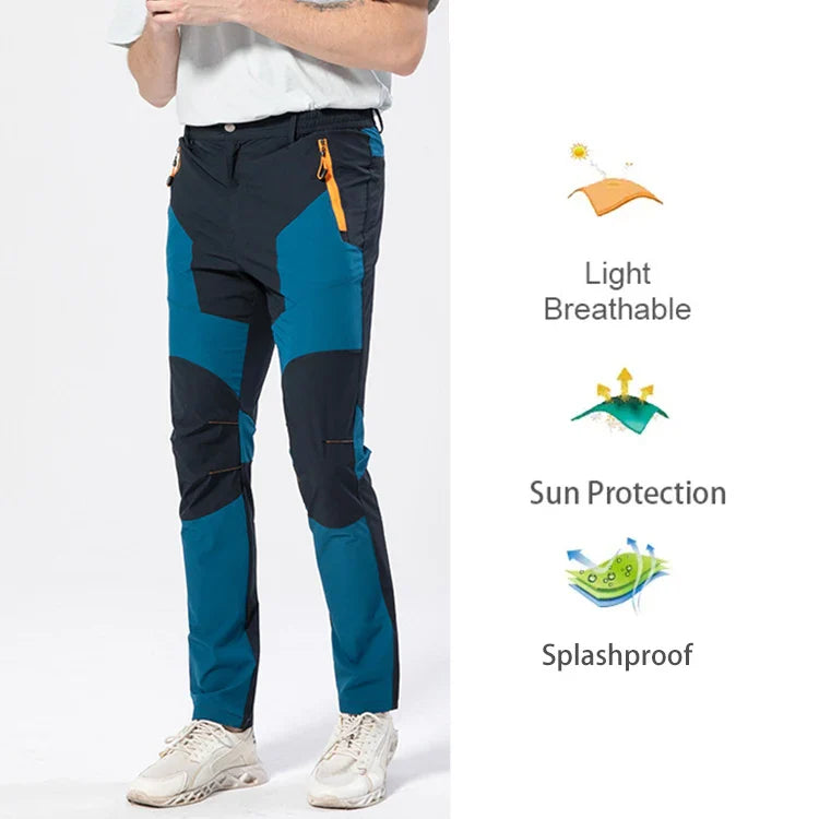 Quick Dry Hiking Pants Men Outdoor Running Camping Climbing Waterproof Mountain Trousers Stretch Lightweight Pants