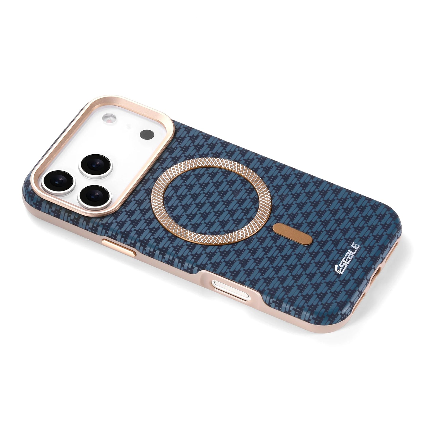 Leather Magnetic Phone Case For iPhone 17 16 15 14 13 Pro Max 17Pro 17Air Metal Lens Button Bumpe Cover