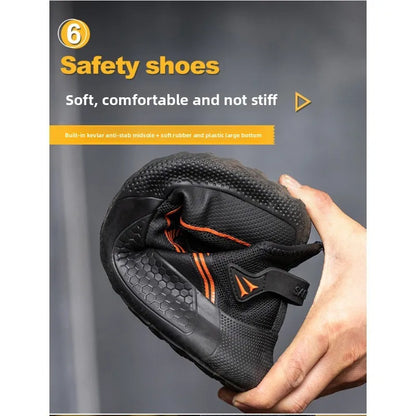 Labor Protection Shoes for Men and Women  Anti Smashing  Anti Piercing  Breathable and Lightweight