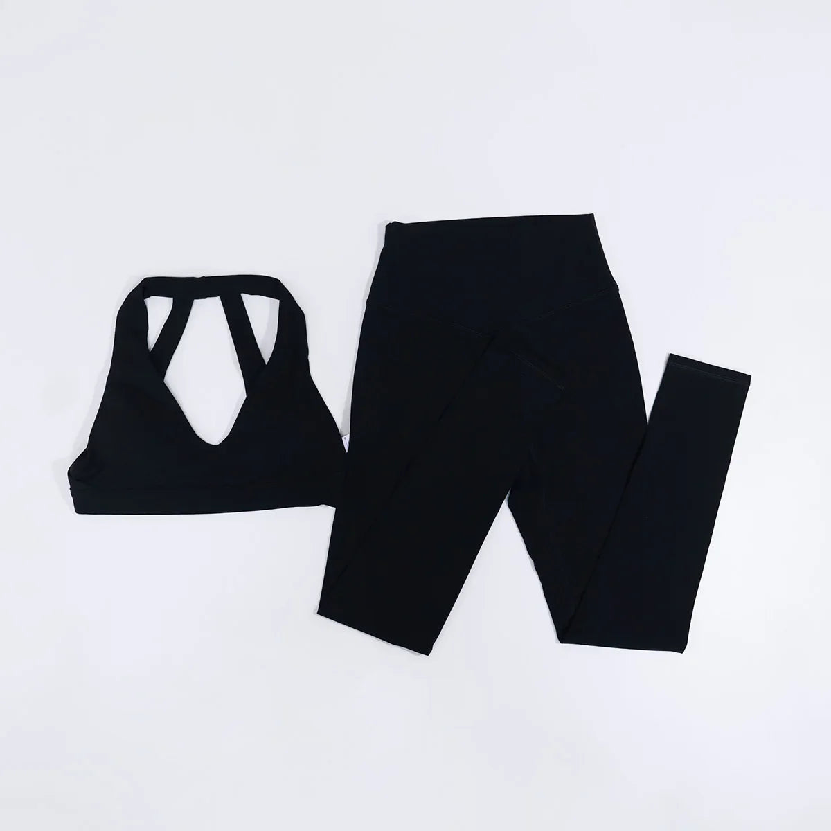 New Summer Women's Ultra Soft Sports Bra And Yoga Pants Set Fashionable Two-Piece Gym Workout Shock-Absorbing Underwear Suit