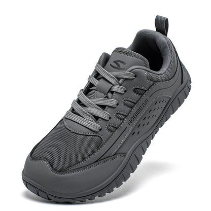 Unisex Wide Toe Sneakers Outdoor Travel Breathable Shoes Comfortable Lace Up Walking Sneakers