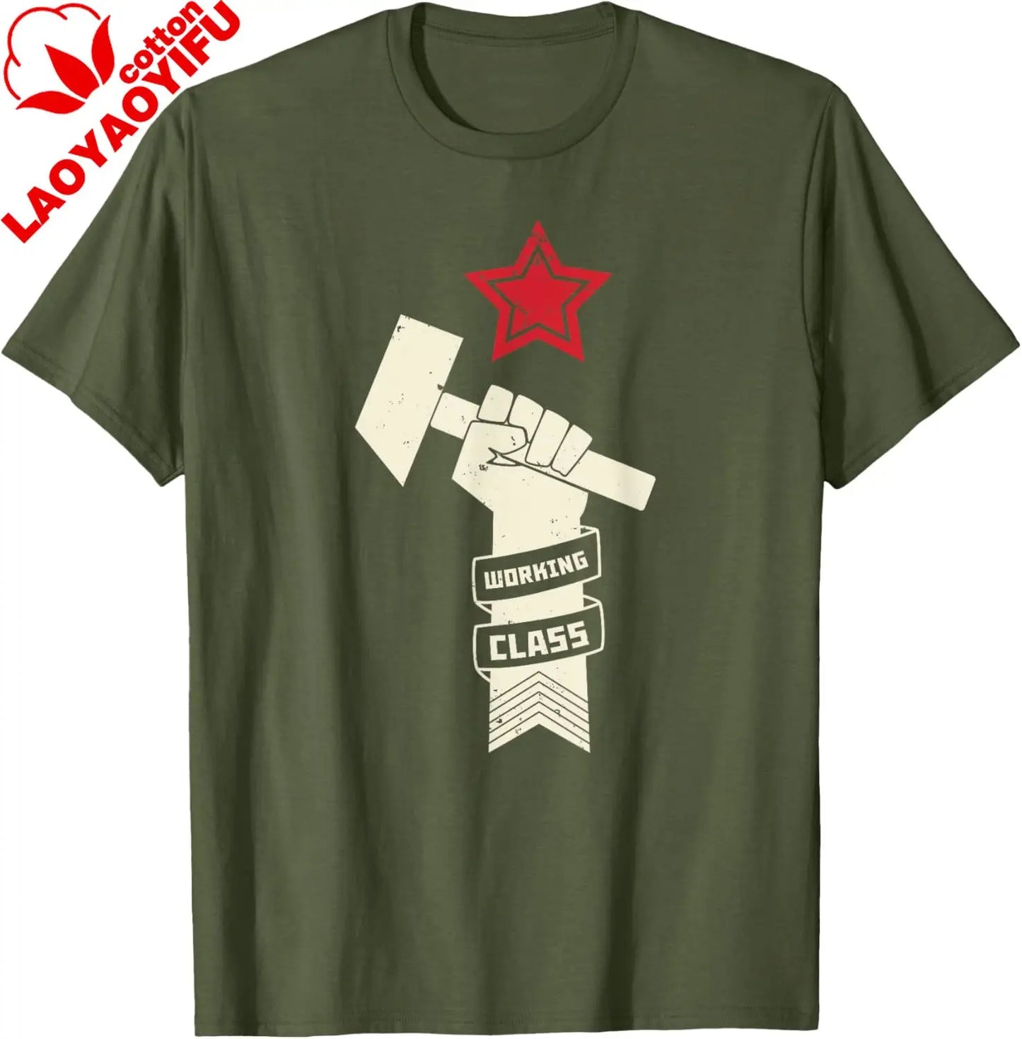 Proletariat Russia USSR Soviet Union CCCP Retro Vintage T-Shirt  Print on Demand Casual Streetwear Camisas Streetwear