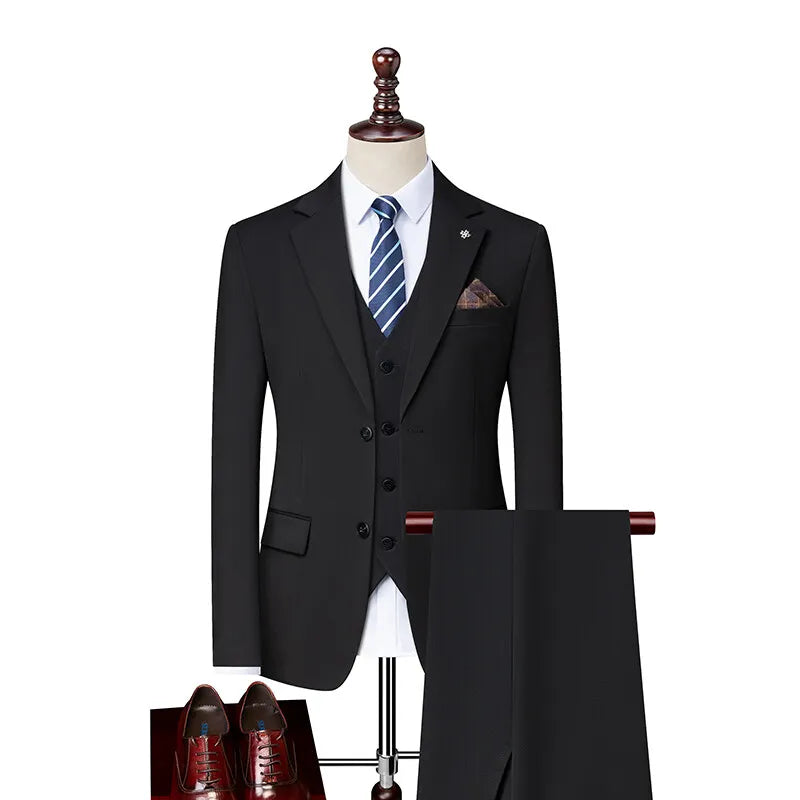2025 High quality fashion handsome everything fashion business leisure has a single west two sets three sets
