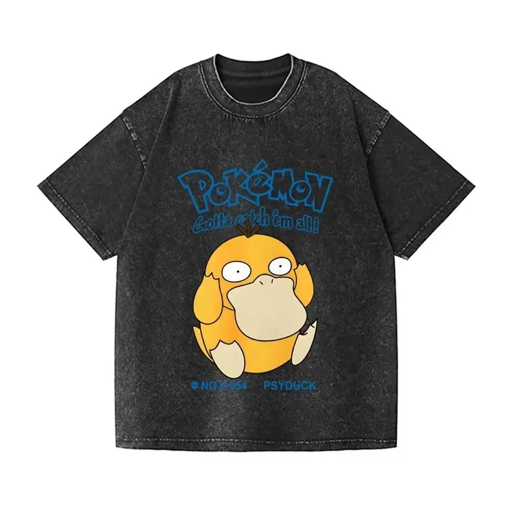 Psyduck Graphic T Shirt Man Women Anime Short Sleeve Tee Summer 2026 Streetwear Casual Tops Y2k