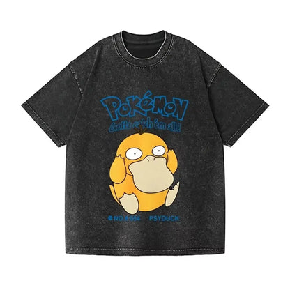 Psyduck Graphic T Shirt Man Women Anime Short Sleeve Tee Summer 2026 Streetwear Casual Tops Y2k