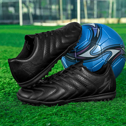Wear Resistant TF Turf Soccer Boots PU Elastic Fabric Upper Rubber Stable Grip Sole Youth Boys Girls Football Shoes
