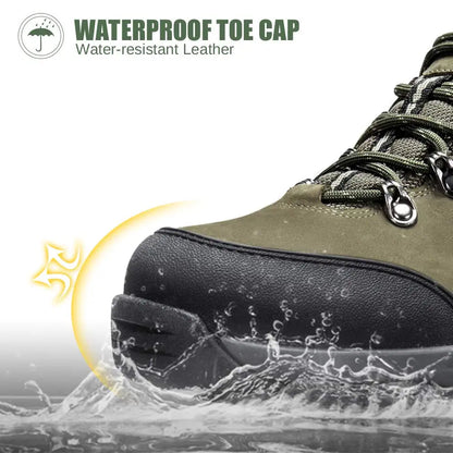 Hiking Shoes for Men Waterproof Outdoor Low-top Hiking Boots Leather Men's Trekking Shoes Walking Male Sneakers New