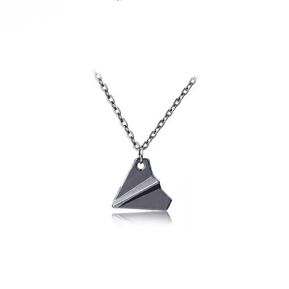 Hot Paper Airplane Pendant Necklace Classic Hot Band One and Direction Periphery Necklace Souvenir Jewelry for Fans Supporters