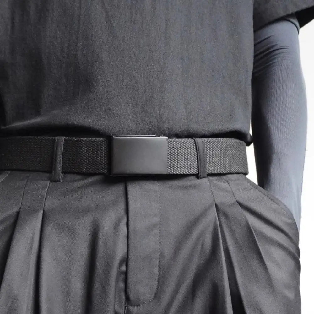 Men's Belt Fashion New Unisex Trousers Belt Women's Belt Canvas Belt Breathable Outdoor Tactical For Jeans Adjustable Waist Belt