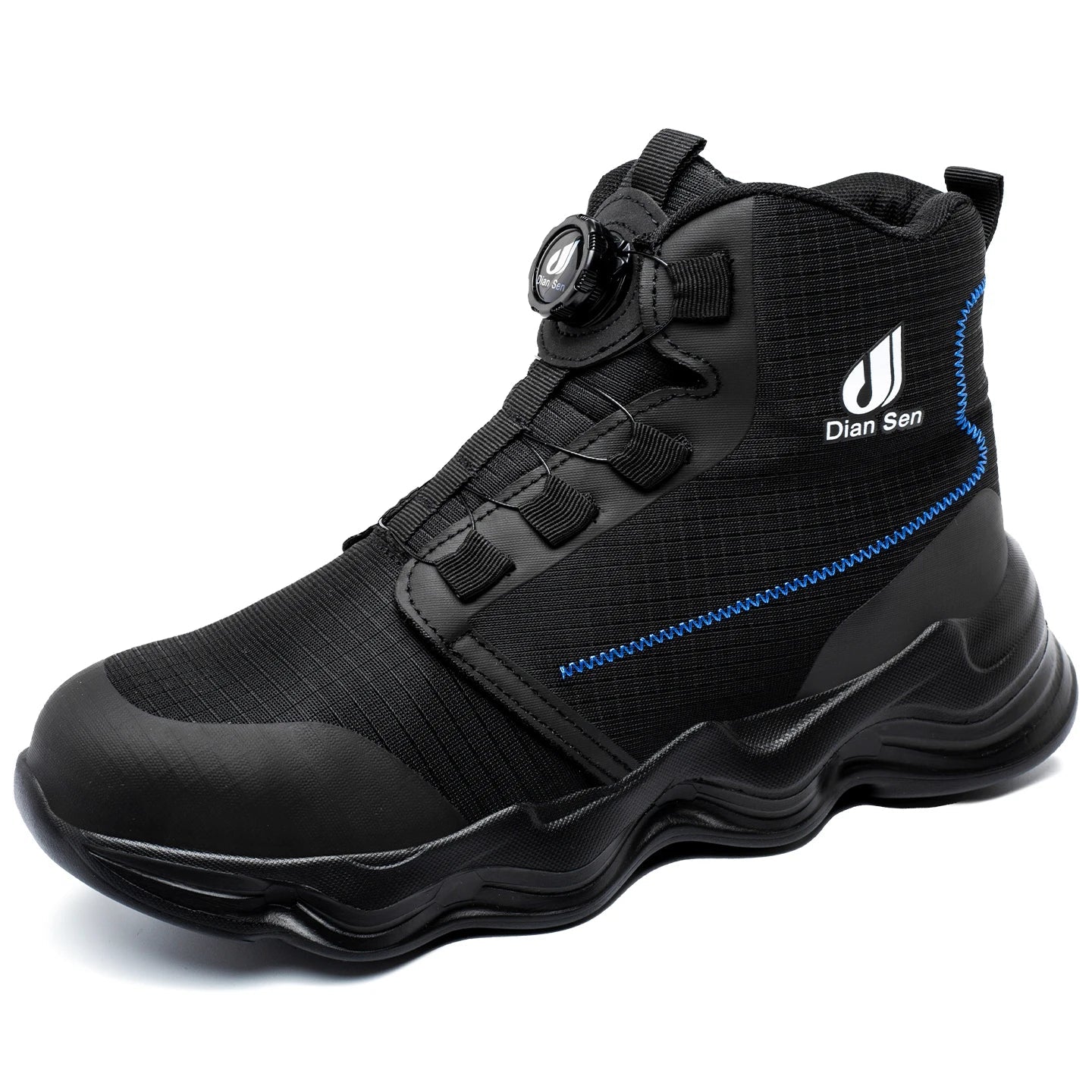 Men Safety Shoes Steel Toe Boots High Top Work Shoes Wear-resisting Slip Resistant Work Shoes Indestructible Breathable Sneakers