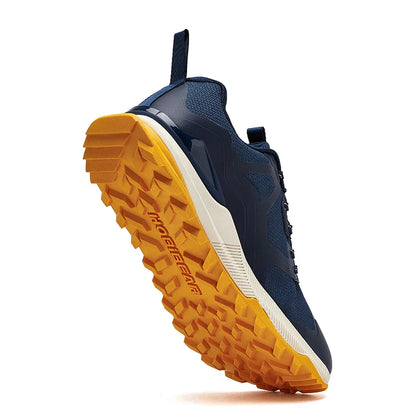 Unisex Hiking Sneakers Lace-Up Walking Shoes Outdoor Travel Artificial Leather Sneakers