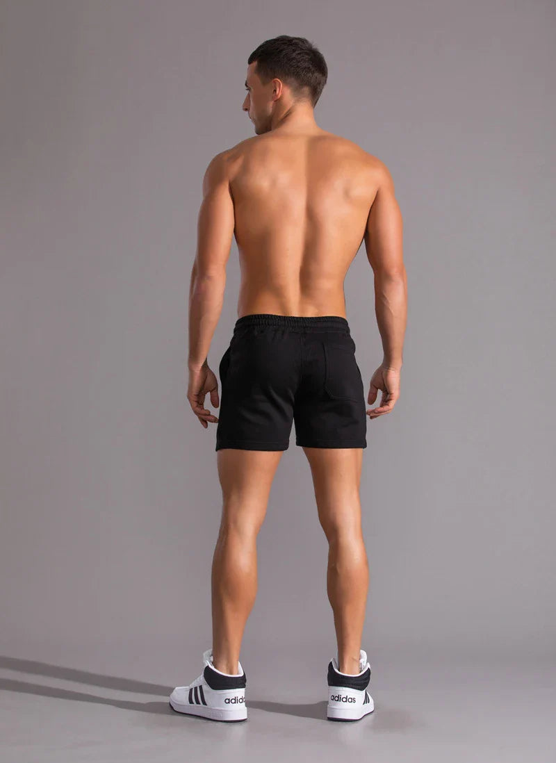 Cotton Gym Shorts Men Sport Running Shorts Homme Breathable Soft
