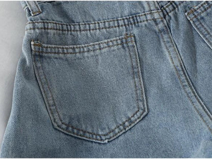 Summer High Waist Denim Shorts Women Casual Loose Ladies Fashion Plus Size Elastic Waist Wide Leg Short Jeans Female
