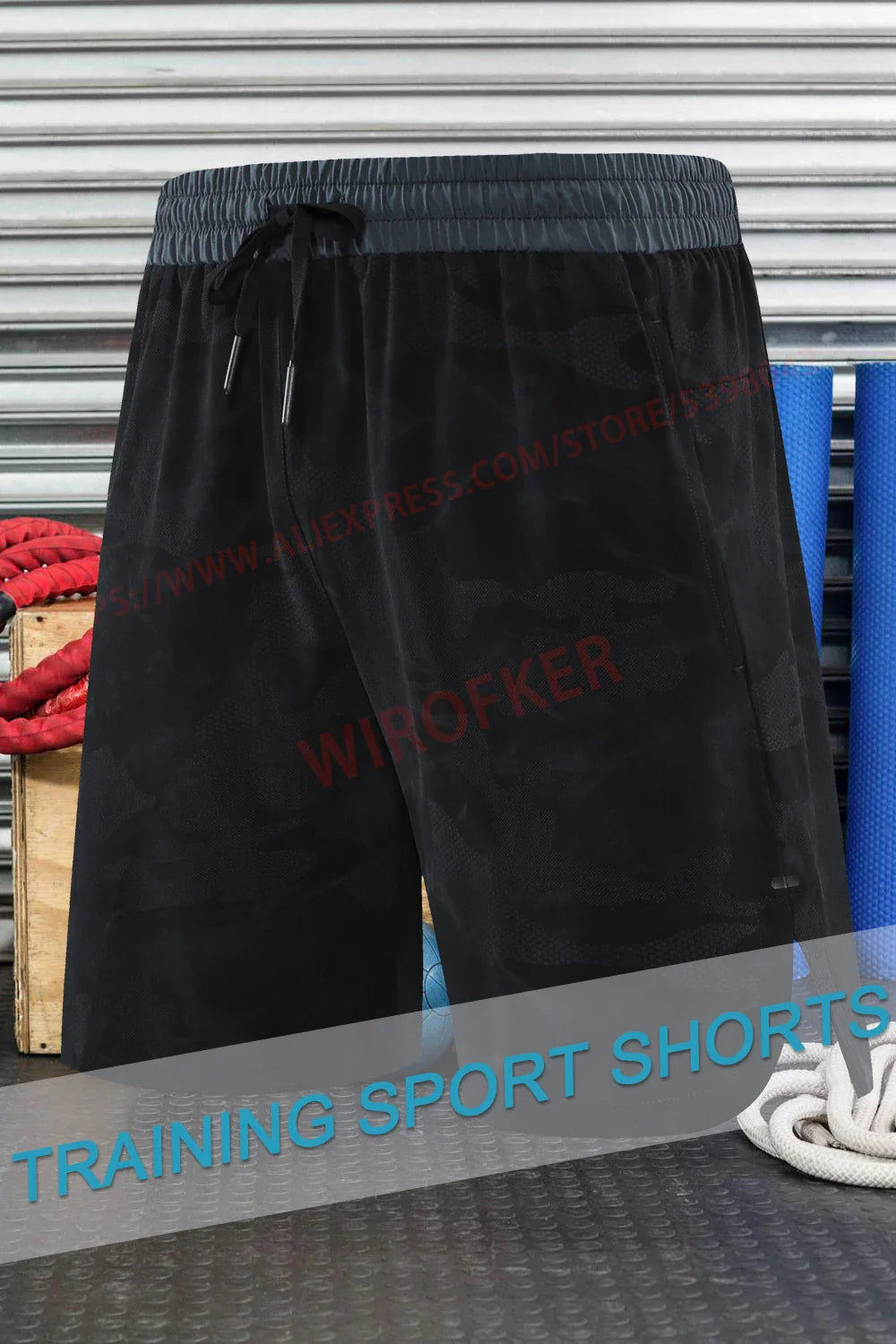 Men Fitness Shorts Quick Dry Sport Shirts Casual Beach Brand Short Camouflage