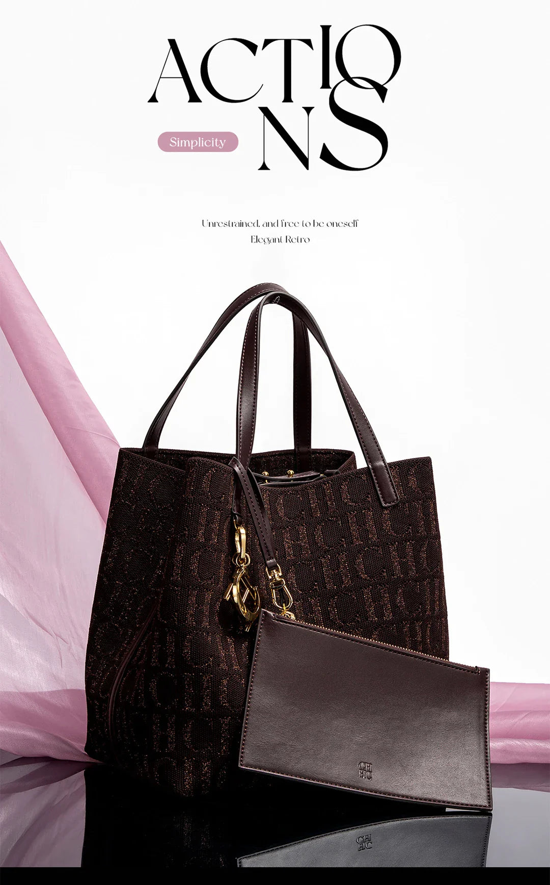 Women's Handbag Large Capacity Women's Simple Daily Commute Versatile Solid Color Letter Printed Design Shoulder Bag