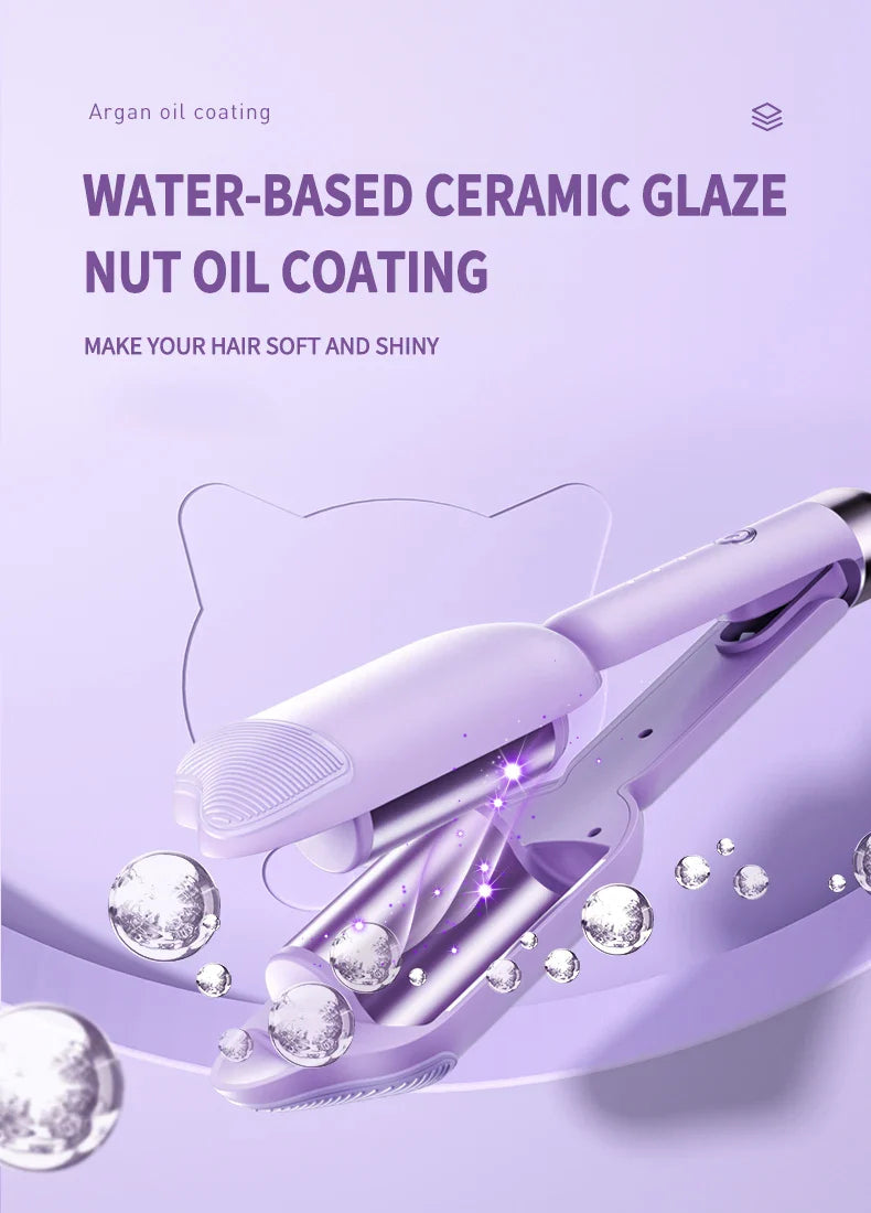 Wavy Hair Curlers Curling Iron Wave Volumizing Hair Lasting Styling Tools Egg Roll Head Waver Styler Wand Curling Irons 36mm