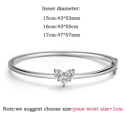 14K Plated Certified All Moissanite Bangles for Women Gems Lab Diamond Luxury Jewelry S925 Sterling Silver Shani Abergel