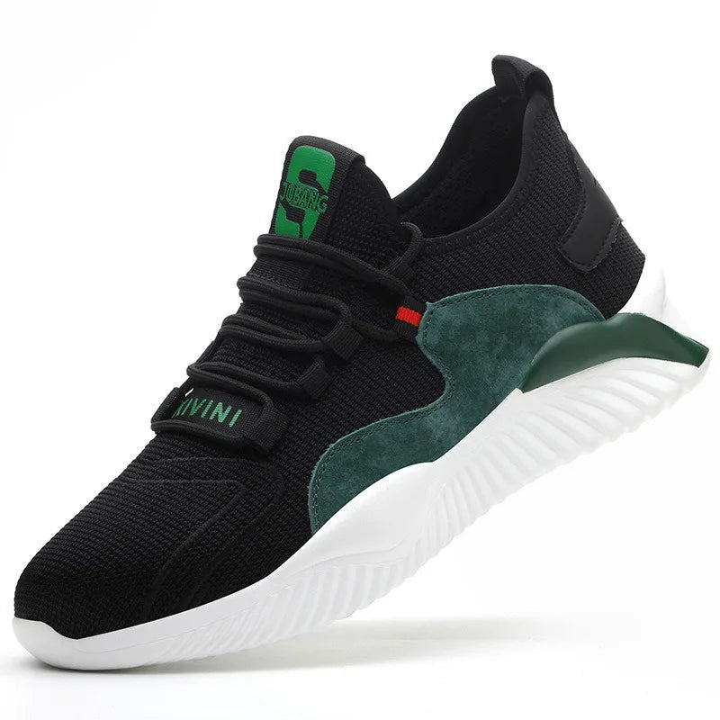 Lightweight All-Day Comfort Safety Shoes - Soft Sole Fashion Casual Work Sneakers for Long Standing-Fatigue Protective Footwear