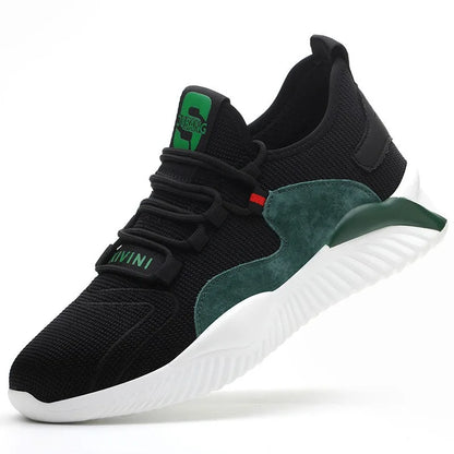 Lightweight All-Day Comfort Safety Shoes - Soft Sole Fashion Casual Work Sneakers for Long Standing-Fatigue Protective Footwear