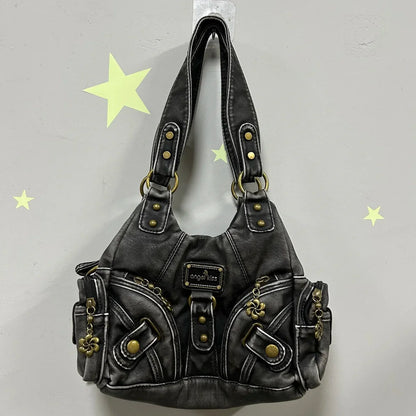 Women Handbags Soft Tote Bag Small Top-handle Fashion Satchel Multi-Pockets Crossbody Shoulder Bag Hobos Phone Pack