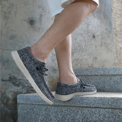 Plus Size Men's Solid Color Breathable Slip On Classic Loafer Shoes Comfy Casual Durable Lightweight Walking Shoes