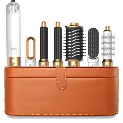 6 in 1 Hair Dryer Brush Detachable Airflow Comb Curler Straightening Brush Heat Control Styler for Smooth Hair