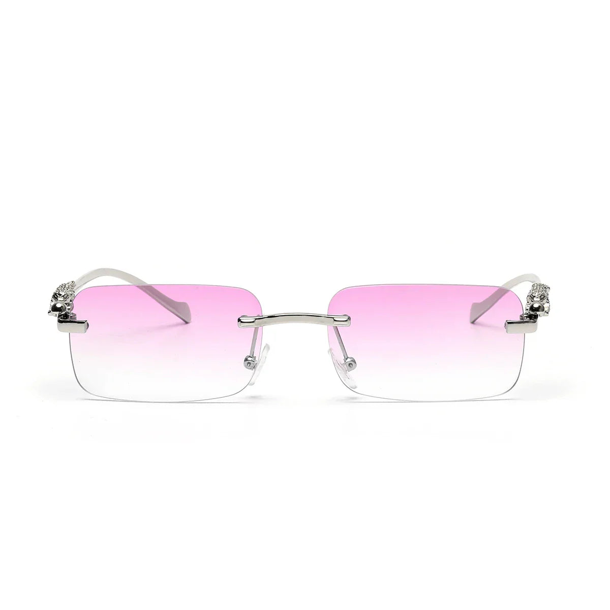 rimless sunglasses UV400 fashion square metal glasses for men women designer man's brand sun glasses shades for outdoor