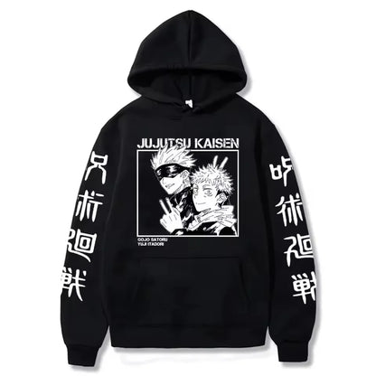 Latest anime printed hoodie spell battle hoodie Harajuku autumn and winter streetwear tiger cane Yuren casual hoodie