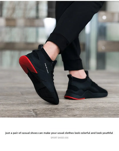 Trendy Men's Versatile Dad Shoes - Breathable Non-Slip Casual Sports Running Shoes for Spring & Autumn-Slip Fashion Dad Sneakers