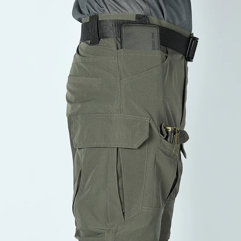 summer Multi-pocket Work Tactical Pants Men Outdoor Waterproof Sports Hiking Climbing Pants Combat Military Cargo Trousers