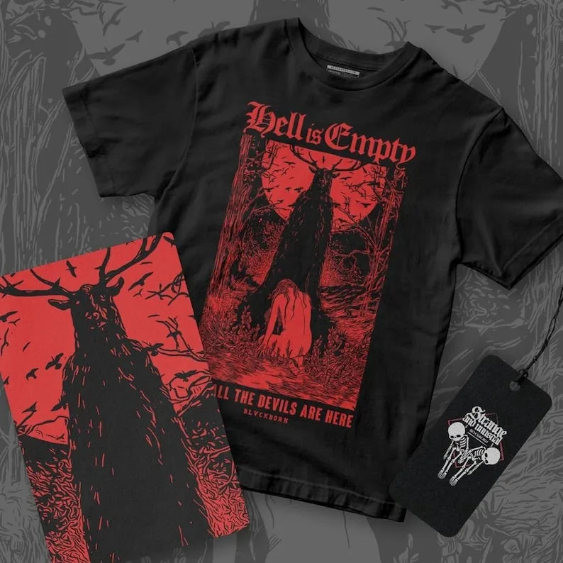 Hell Is Empty cotton shirt All Size Unisex T-Shirt