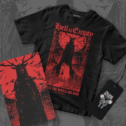 Hell Is Empty cotton shirt All Size Unisex T-Shirt