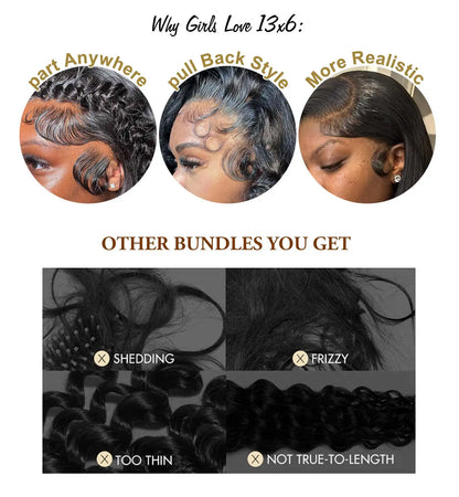 30 40 42 Inch 13x6 Hd Bone Straight Raw Human Hair Wigs 250 Density Brazilian Black Lace Frontal Wig Real Human Hairs For Women