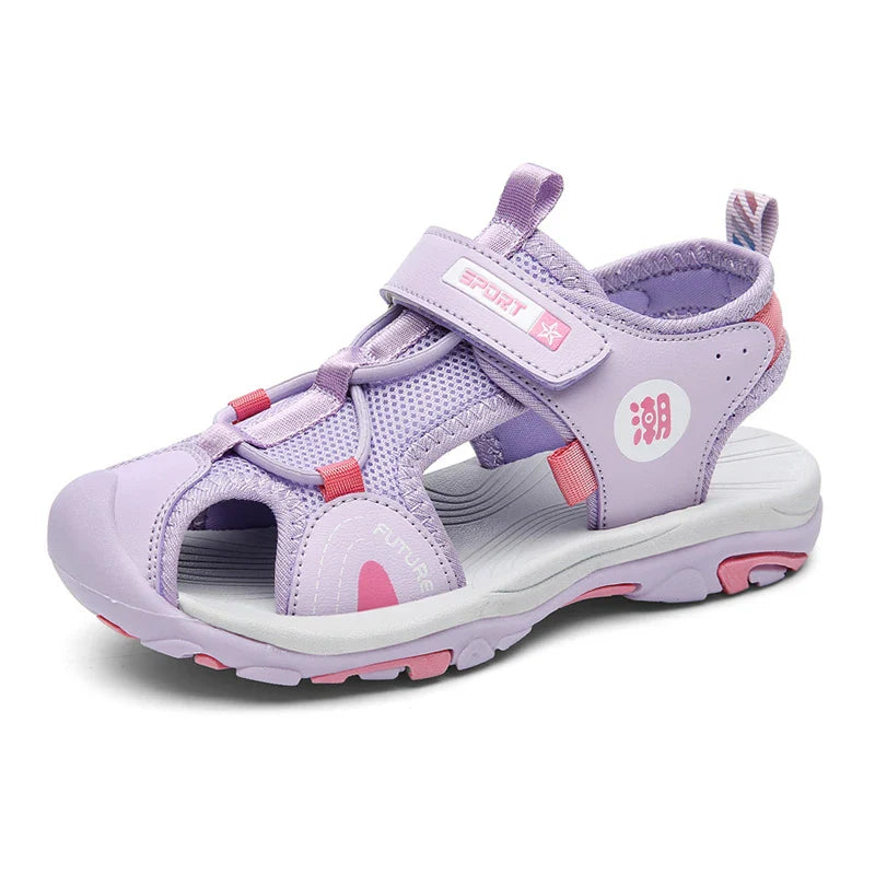 Summer Beach Shoes Kids Closed Toe Anti-collision Sandals Breathable Children Casual Walking Sandals For Boys And Girls