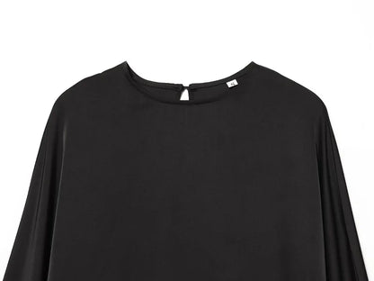 Women's Lace Blouse Asymmetric Long Black Blouse Woman Spring Elegant Plus Size Top Sweatshirt Long Sleeve Blouse Women