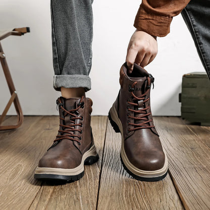 Waterproof Safety Shoes Comfort Men for Work Steel Toe Industrial Boots Man Protection Kevlar insoles Platform Boots