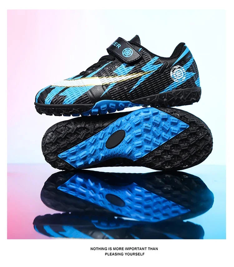 New Child's Football Shoes Society Professional Original Child's Society Cleats Kid Sneakers Indoor Soccer Trainers Youth Sports